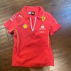 Puma Red Kids Polo Shirt